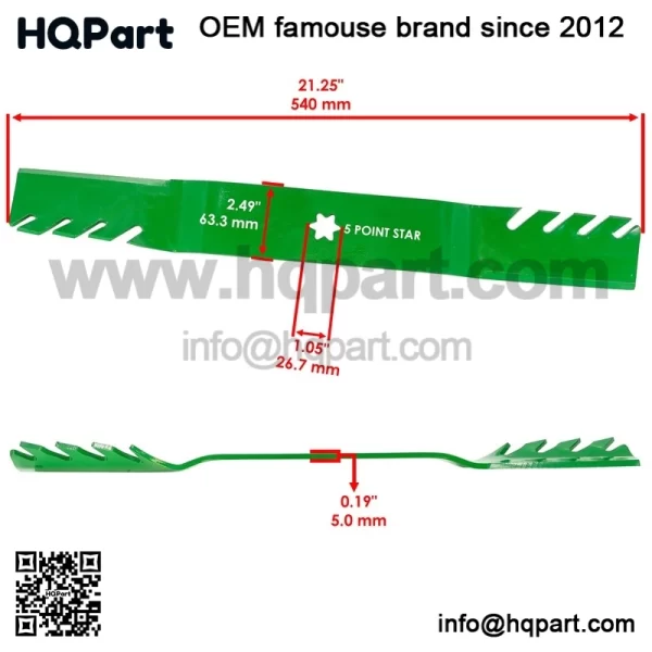 942-0616A 742-0616A 942-616 362-404 42" Deck Gator Blades for MTD Cub Cadet - Image 2