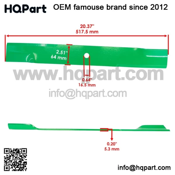 60"  eck  edium-Lift  lades  or  ixie  hopper  lassic  550  750    0227-60H - Image 2