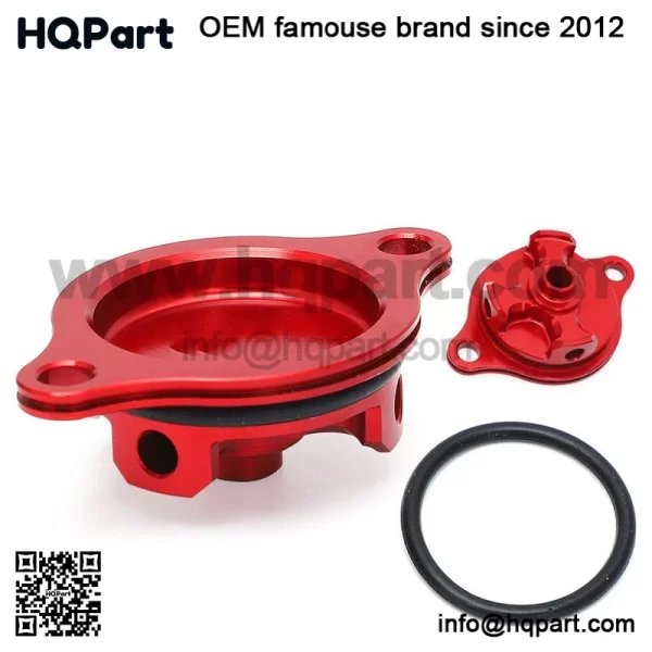 Aluminum Oil Filter Cover w/ Oring Anodized For HONDA TRX450R TRX450ER 2006-2014