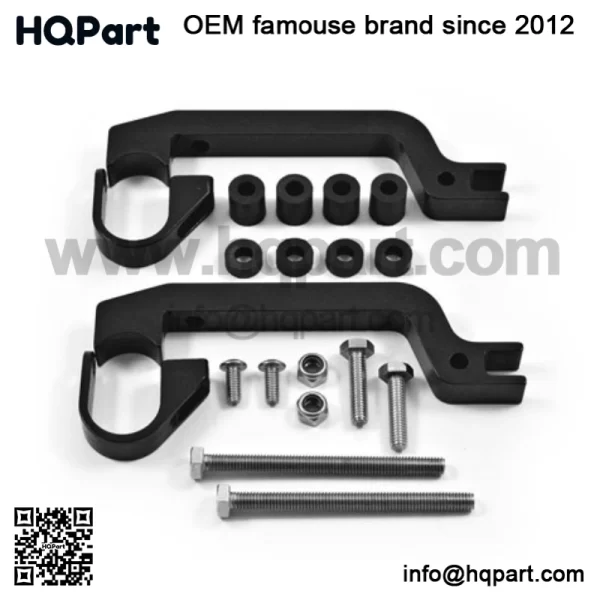 Sentinel Handguard Guards Kit Mount Black Yamaha YFZ 450R YFZ 450 - Image 3