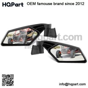 For 2017-2025 Can Am Maverick X3 XRS XDS MAX Racing Style Rear View Side Mirrors