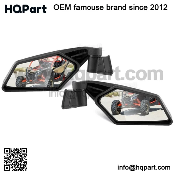 For 2017-2025 Can Am Maverick X3 XRS XDS MAX Racing Style Rear View Side Mirrors