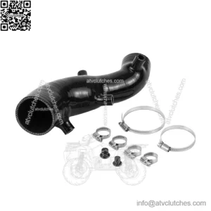 Silicone Air Intake Hose Kit For Yamaha Raptor 700 700R 2009-2025 Black