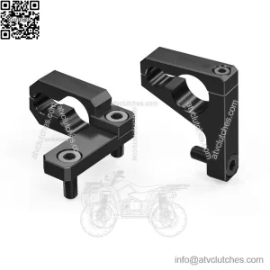 For Honda TRX450ER TRX450R Rear Dual Parking Brake Line Hose Clamps 2006-2009