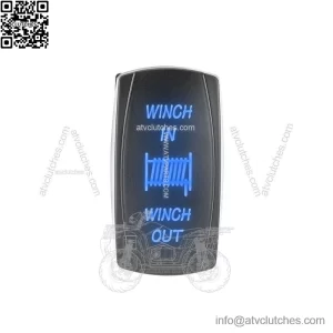 Blue Backlif Winch Control Rocker Switch Fit Can-am Polaris Honda Kawasaki UTV