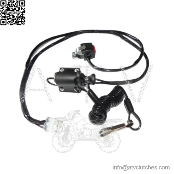 PUSH BUTTON START KIT with TETHER KILL SWITCH Honda TRX450ER TRX 450R 06-14 - Image 2