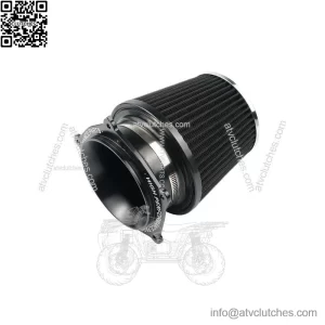 Air Filter Intake w/ Holder Adapter Kit For Yamaha YFZ450R 2009 2010-2023 Black