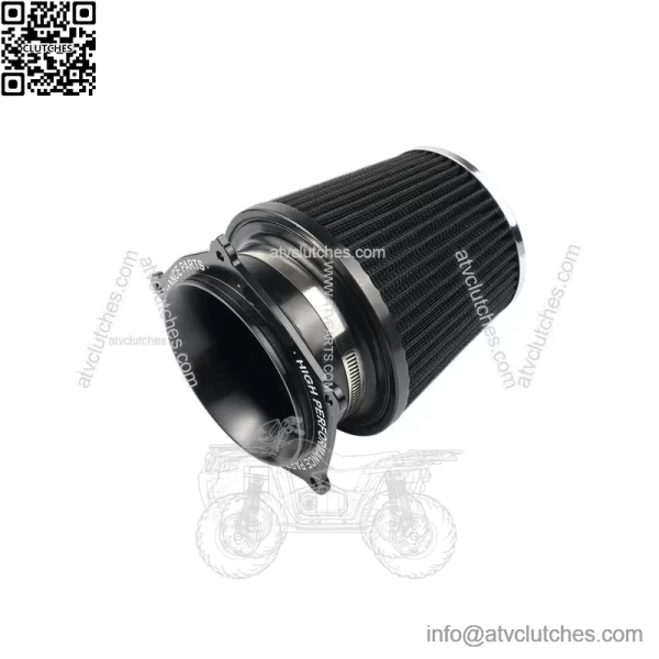 Air Filter Intake w/ Holder Adapter Kit For Yamaha YFZ450R 2009 2010-2023 Black