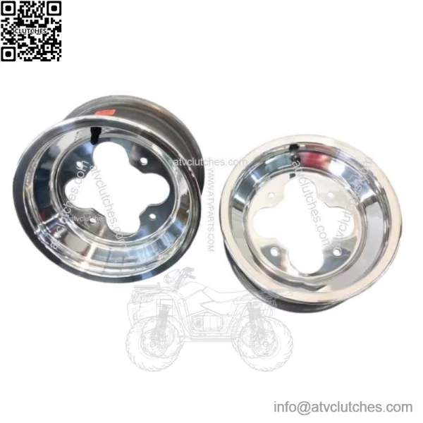 A5 10" 10x5 3+2 Front Aluminum Wheels Rims Polished YFZ450 Banshee Raptor