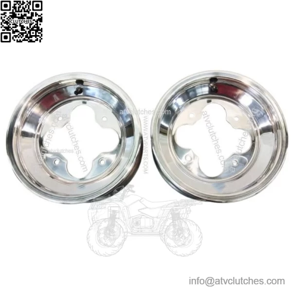 A5 10" 10x5 3+2 Front Aluminum Wheels Rims Polished YFZ450 Banshee Raptor - Image 2