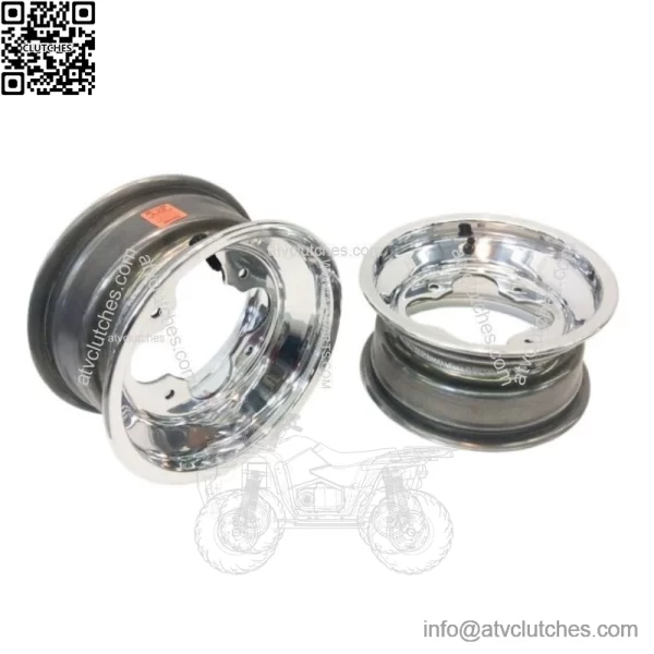 A5 10" 10x5 3+2 Front Aluminum Wheels Rims Polished YFZ450 Banshee Raptor - Image 3