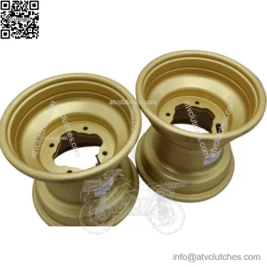 2 x 9" rear aluminum wheels rims 4x115 Yamaha Banshee Raptor 700 YFZ450r GOLD