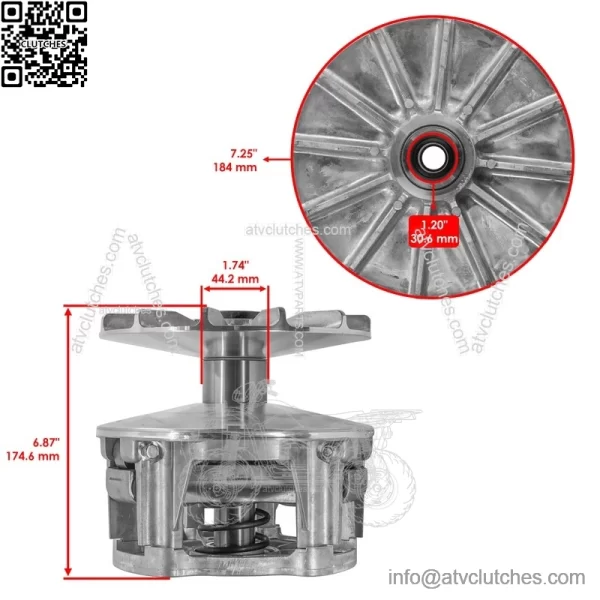 Primary Drive Clutch w/ Tool for Polaris RZR Trail S 1000 EPS 2023-25 (Non-EBC) - Image 2
