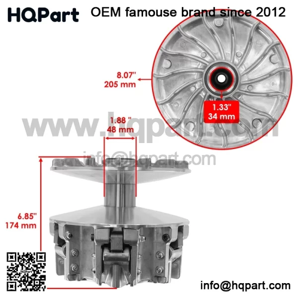 Primary Clutch For Can Am Maverick X3 Turbo 17-21 420280461 420280597 420248661 - Image 2