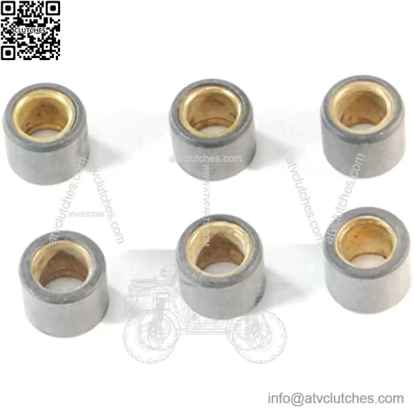 18X14 (13G) Most Common Gy6-125, Gy6-150 ATVs, Gokarts, Scooters, UTVs Clutch Roller Weights Set - Image 2