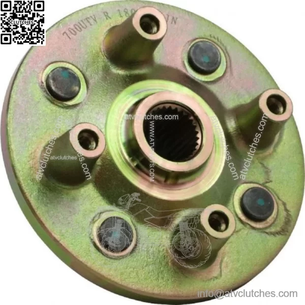 Wheel Hub - Front, UTV, Hisun, 700cc, 27 Spline Trivalent zinc - Image 5