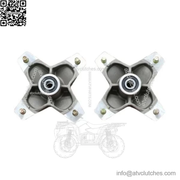 2 x NEW front hubs + studs seals bearings Yamaha Raptor 700 660 YFZ450 YFZ450r - Image 2