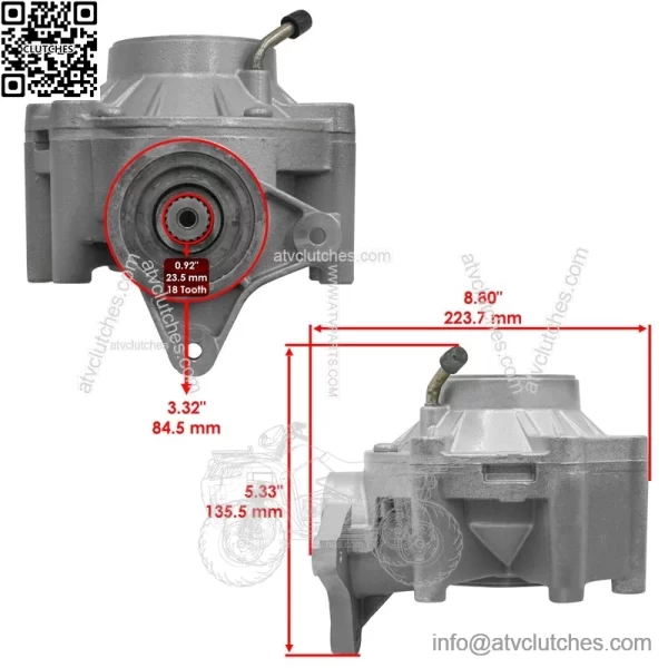 Complete Rear Differential Gear Case For Can-Am Outlander 800 800R 2006-2011 - Image 2