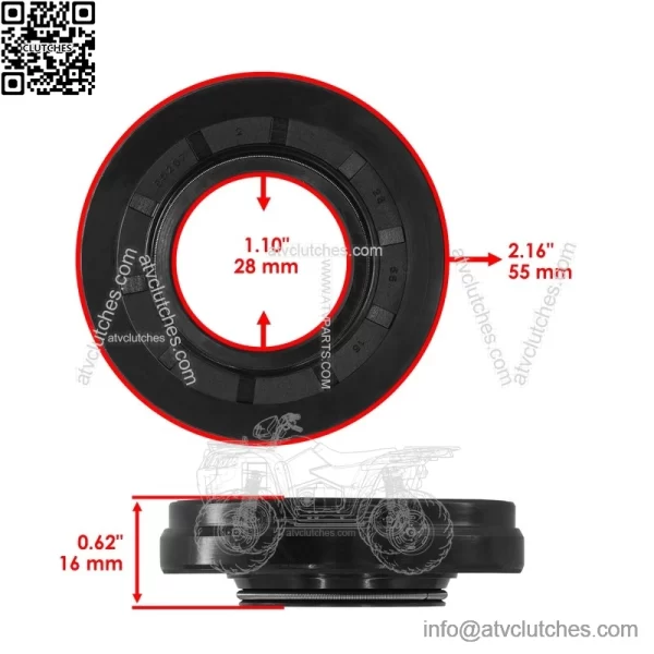Rear Differential Kit For Honda Rancher 420 TRX420FA AT 2009-2014 41300-HP7-A00 - Image 2