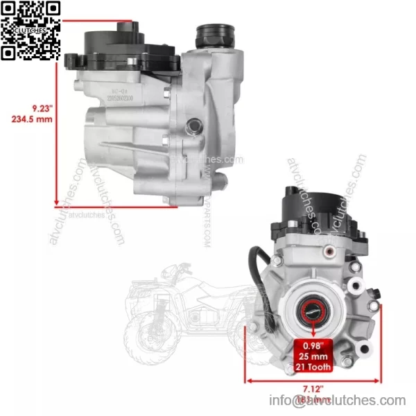 Complete Front Differential For Yamaha 5Km-46160-15-00 5Km-46160-12-00 Aluminum alloy color - Image 2