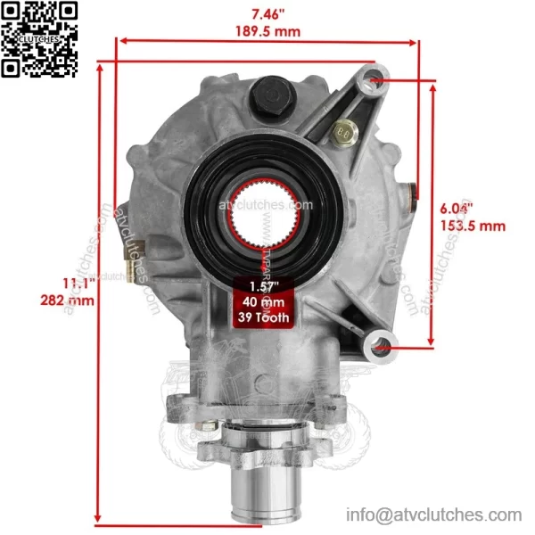 Complete Rear Differential for Yamaha Grizzly 660 YFM660F 4WD 2002-2005 07 08 - Image 2