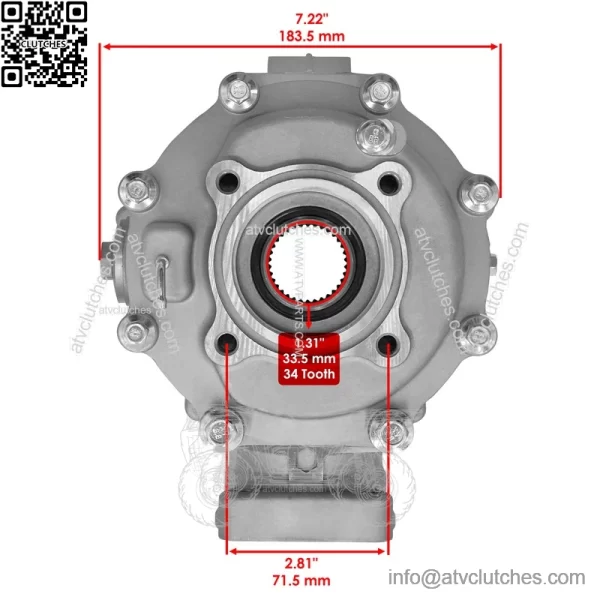 Rear Differential For Honda Sportrax 250 TRX250EX 2001-07 41300-HN6-010 - Image 2