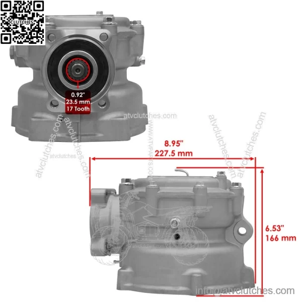 Rear Differential For Honda Sportrax 250 TRX250EX 2001-07 41300-HN6-010 - Image 3