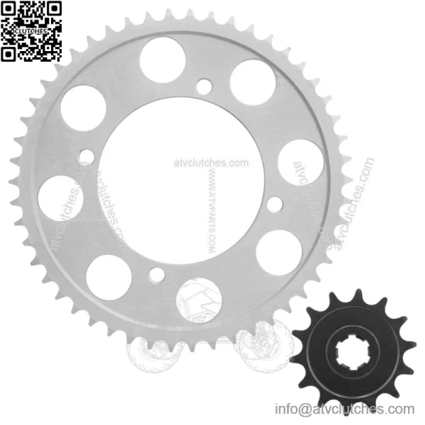Front Rear Drive Chain Sprocket For Kawasaki KLX140 2008-2023 13144-0049 - Image 5