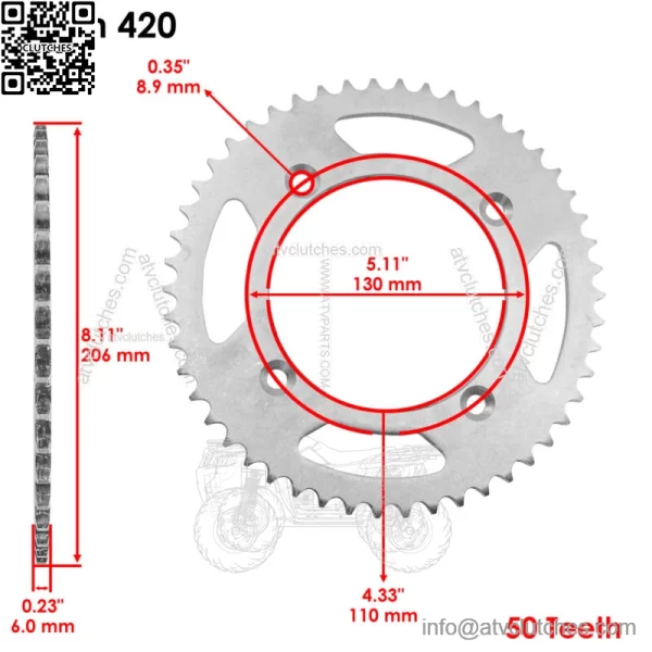 Drive Chain Sprockets For Honda CR85R 2003-2007 41201-GBF-K00 23800-GCF-A20 - Image 2