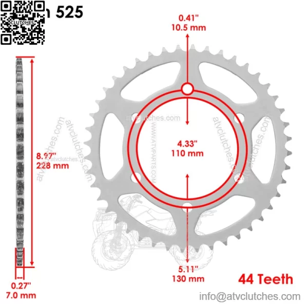 Drive Chain Sprockets For Suzuki GSXS1000 2016-2024 64511-04K00 - Image 2