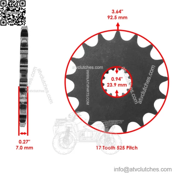 Drive Chain Sprockets For Suzuki GSXS1000 2016-2024 64511-04K00 - Image 3