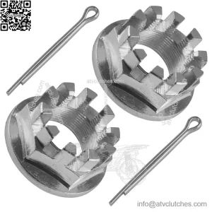 Set of 2 Rear Axle Nuts W/Pin For Honda TRX450S TRX450ES Foreman 450 1998-2001
