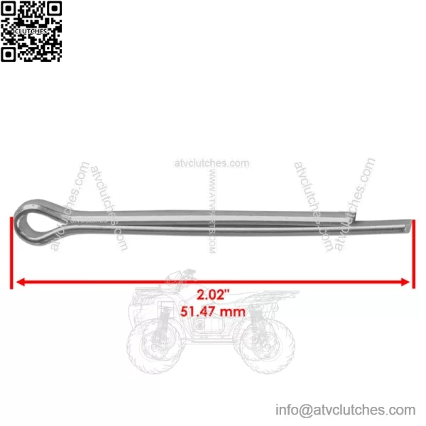 Set of 2 Rear Axle Castle Nuts & Pins for Honda TRX450R 2005-2009 - Image 3