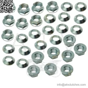 16 Specbolt TRX450 Fourtrax ATV Lug Nut Kit Honda  TRX450R M10-1.25 Flange Nuts