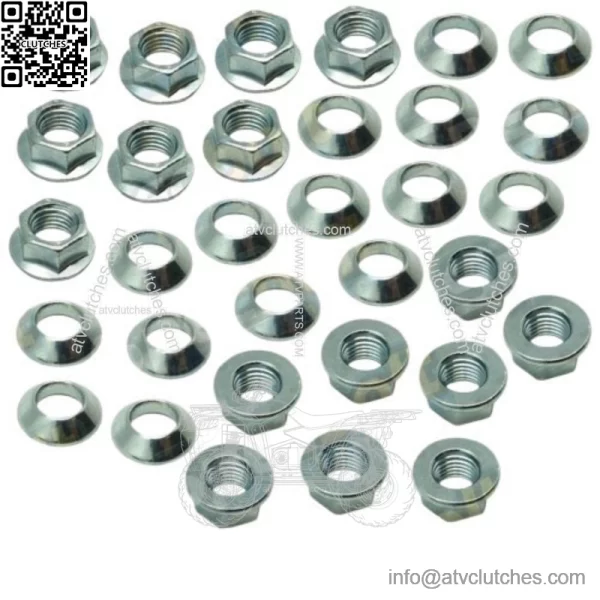 16 Specbolt TRX450 Fourtrax ATV Lug Nut Kit Honda  TRX450R M10-1.25 Flange Nuts