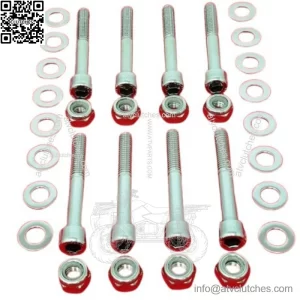 HONDA TRX450R 450ER 400EX 400X 300X 300EX POLISHED STAINLESS A-ARM BOLT KIT SET