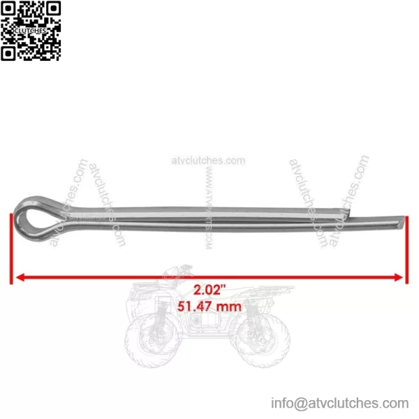 Rear Axle Castle Nut & Pin for Honda TRX450R 2005-2009 - Image 3