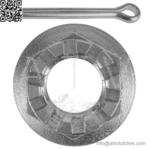 Rear Axle Castle Nut & Pin for Honda TRX450R 2005-2009 - Image 4