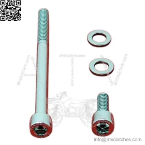 HONDA TRX450R, 450ER, 400EX, 400X POLISHED STAINLESS OIL FILTER COVER BOLT KIT