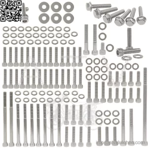 YAMAHA 2006 & UP YFM700R YFM 700 RAPTOR POLISHED STAINLESS ENGINE BOLT KIT SET
