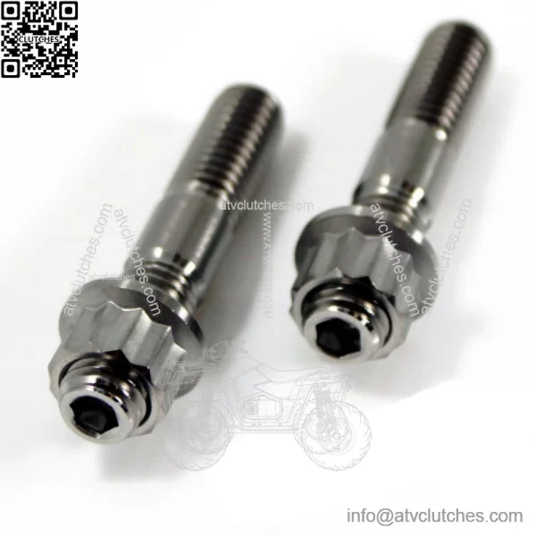 YFZ450 YFZ 450 Ti Exhaust Studs Bolt Heavy Duty Titanium Head Pipe Stud Bolt Kit - Image 2