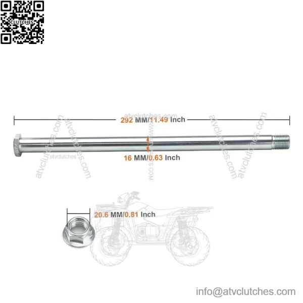 Swing Arm Pivot SHAFT Bolt & Nut for Yamaha Raptor 660R YFZ450 2001 2002 - 2013 - Image 2