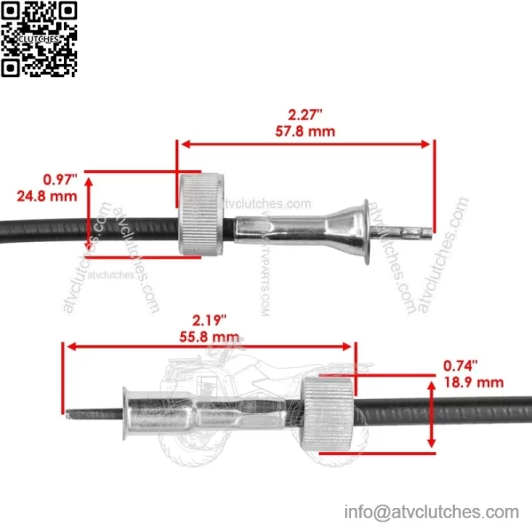 Tachometer Cable For Ford 641 700 701 740 741 800 801 840 841 900 901 941 2000 - Image 2