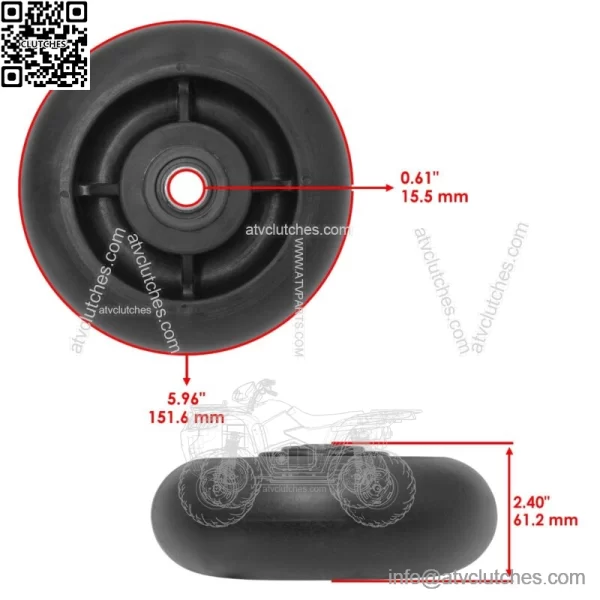 Deck Mower Wheel for John Deere 4100 4200 4300 4400 4500 4600 4700 60" AM107558 - Image 2