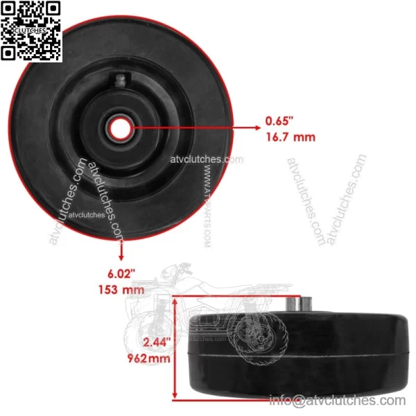 Deck Mower Wheel for John Deere 4100 4200 4300 4400 4500 4600 4700 60" AM107558 - Image 3