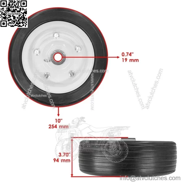 87750 87656 Caster Wheel for Bush Hog RDTH60 RDTH72 RFM60 TH48 TH60 TH72 - Image 2