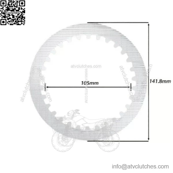 Clutch Kit Heavy Duty Springs Gasket For Yamaha YFZ 450 YFZ450 SE SP V 2004-2009 - Image 2