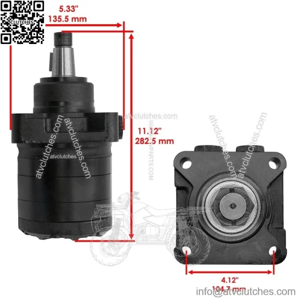 103-6988 1-523328 TF0240US081AADD Hydraulic Wheel Motor for Toro Exmark - Image 2
