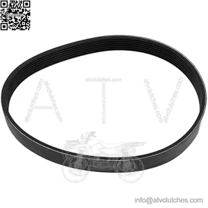 7PJ451 drive belt compatible with Bosch Rotak 320 lawn mower, 7 ribs closed loop, replacement rubber timing belt, width 16 mm, circumference 451 mm