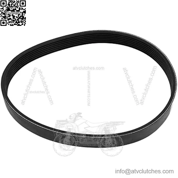7PJ451 drive belt compatible with Bosch Rotak 320 lawn mower, 7 ribs closed loop, replacement rubber timing belt, width 16 mm, circumference 451 mm